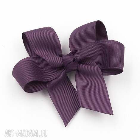 dla dziecka spinka do włosów big bow amethyst fioletowa kokarda