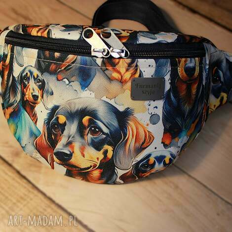 Nerka jamnik czarny XL - handmade na spacer