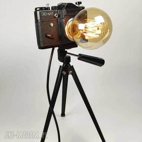 Lampka z aparatu fotograficznego - retro prezent dla fotografa