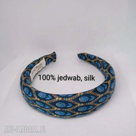 jedwabna opaska na głowę puffy prezent dla niej, dodatek