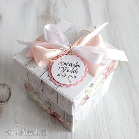 pudełko - kartka z życzeniami prezent na ślub, ślub