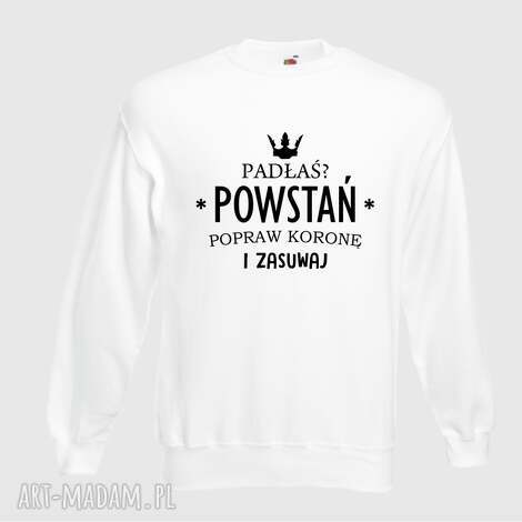 Bluza z nadrukiem handmade - prezent dla dziewczyny, żony i siostry