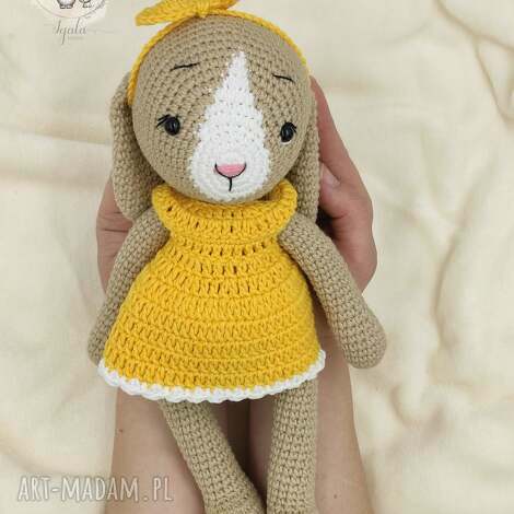 Igaladesign - króliczka bunia, króliczek królik, maskotka, szydełkowa crochet