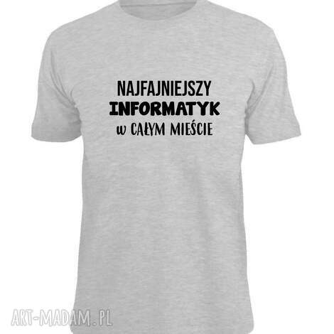 Koszulka z nadrukiem dla informatyka - prezent dla programisty