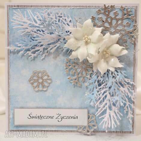 Ręcznie robiona kartka świąteczna 3D scrapbooking „Świąteczna 6”