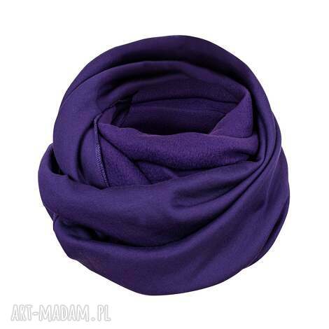 ciepły komin dzianinowy butelkowa zieleń