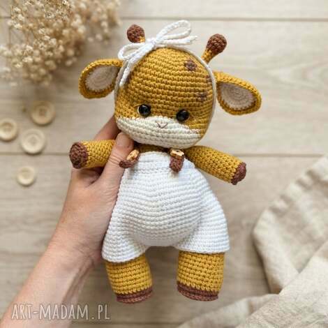 Przytulanka żyrafa Gigi handmade - prezent na roczek