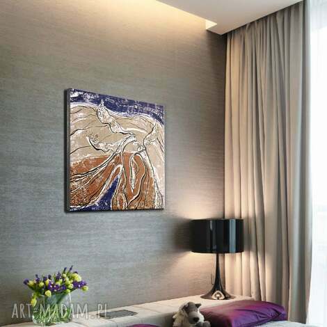 Anielski szept - obraz anioł na płótnie Canvas (giclee UV)