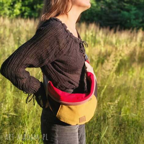 Nerka Haru kolorowa bawełniana na co dzień - saszetka handmade