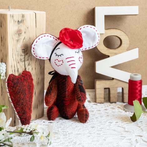 Słonica „Pani Pamięta wszystko” - dekoracja handmade