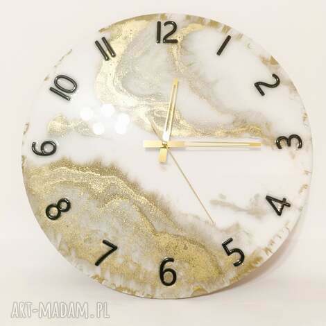 dekoracyjny zegar ścienny z żywicy epoksydowej - elegancja i styl w twoim