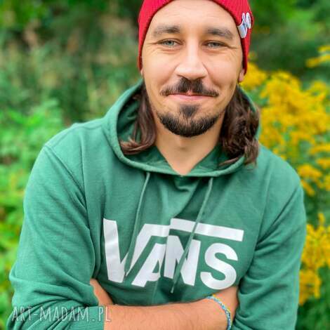 Czapka dwustronna beanie Brain Inside - Czerwony Rosso