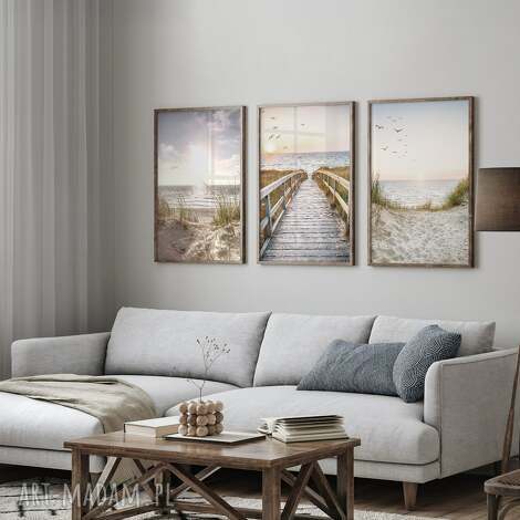 Zestaw plakatów 40x50 cm Pejzaże morskie set199 - 3 części bez ramek