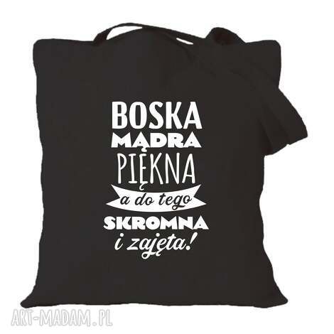 Torba bawełniana z nadrukiem dla dziewczyny - prezent na urodziny i walentynki