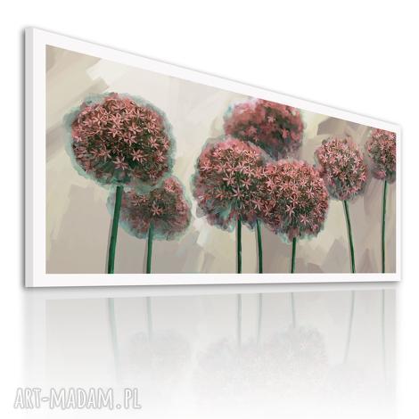 Obraz na płótnie 120x50 - Kwiaty czosnku w nowoczesnym stylu