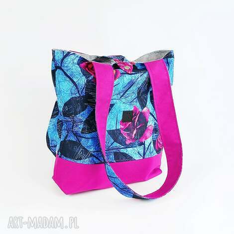 torebka zakupowa róże, shoperka szoperka na codzień pracy