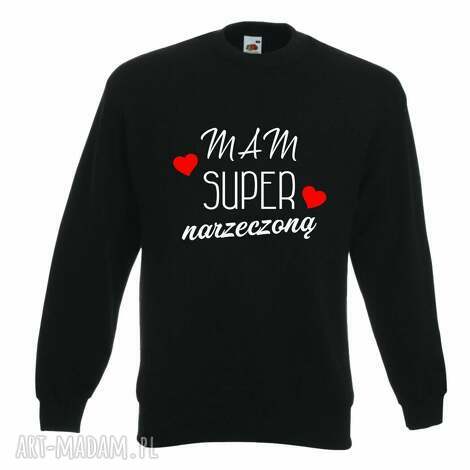 Ręcznie robiona bluza z nadrukiem dla chłopaka i narzeczonego