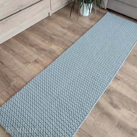 dywan szydełkowy prostokątny ze sznurka 60cmx208cm, do korytarza