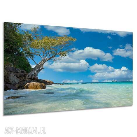 Obraz na płótnie Plaża i rajska wyspa 120x80 cm
