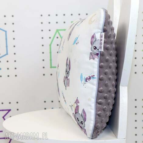 Płaska poduszka do łóżeczka Nietoperze Wampirki 30x45 cm - miękka i hipoalergiczna