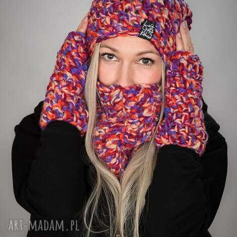 czapka melange 36 - multikolor, narty, snowboard, zima zimę prezent