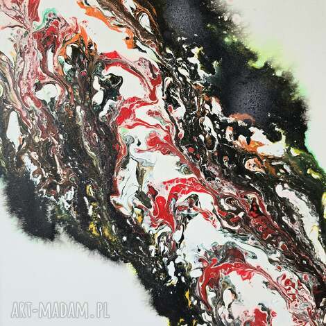 Rollercoaster - ręcznie malowany obraz akrylowy Ewa Mościszko 60x40 cm