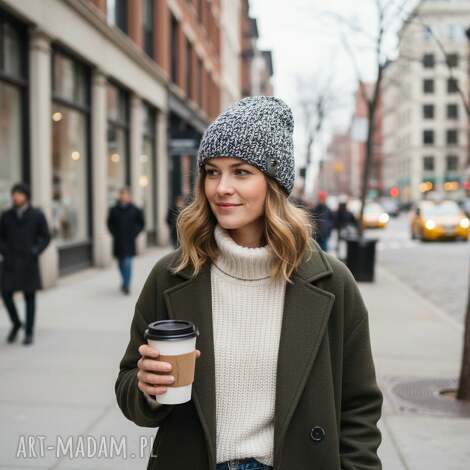 czapka zimny poranek modna dla kobiety, idelany prezent