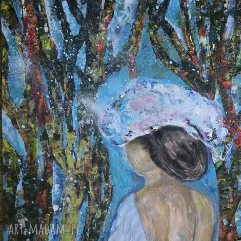 Obraz akrylowy Jerychonka 80x60 cm - ręcznie malowany na płótnie