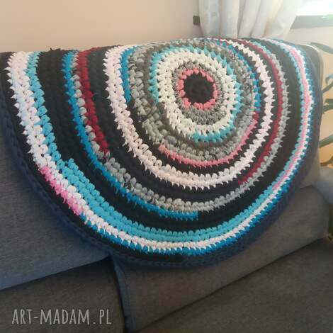 dywan eco etno zero waste, t-shirt yarn bawełny