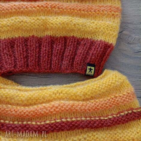 komplet czapka i komin zimę, prezent