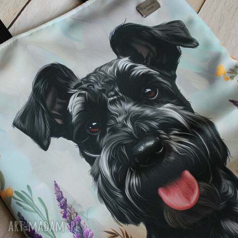 Torba sznaucer shopperka na ramię - wodoodporna, handmade
