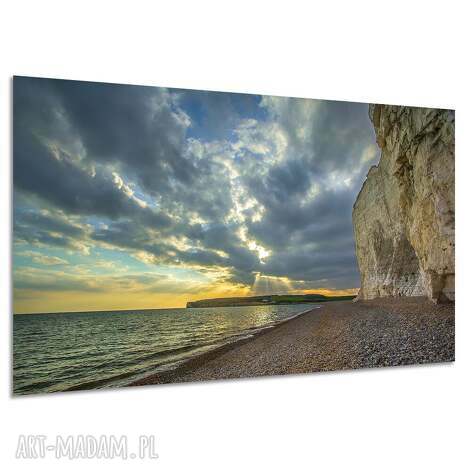 Obraz na płótnie klify, morze i plaża 120x80 cm