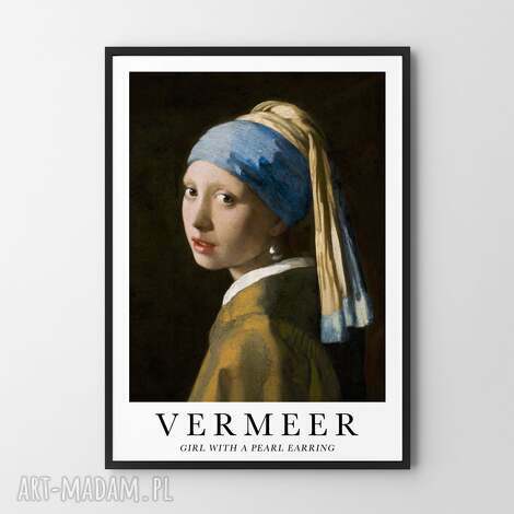 plakat dziewczyna z perłą vermeer - format 30x40 cm