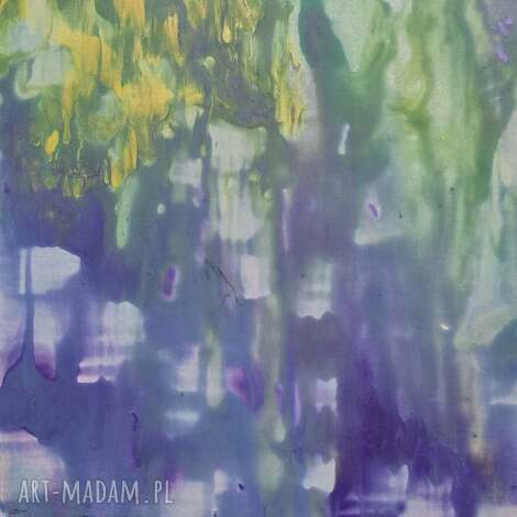 Obraz akrylowy Underwater Ewa Mościszko 50x70 cm - turkusowe fale na płótnie