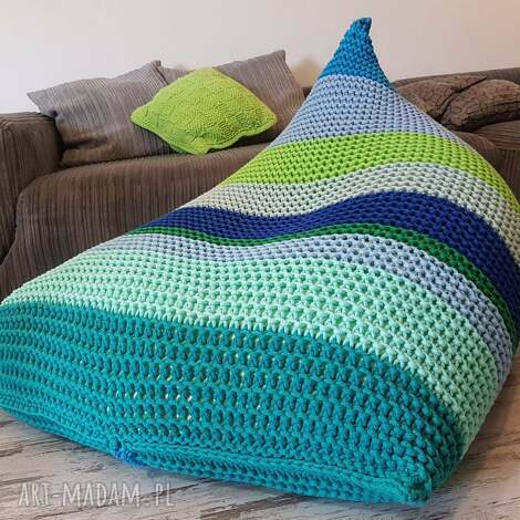 Bean Bag 70x100 - ręcznie dziergana pufa sako Złośliwy Lis
