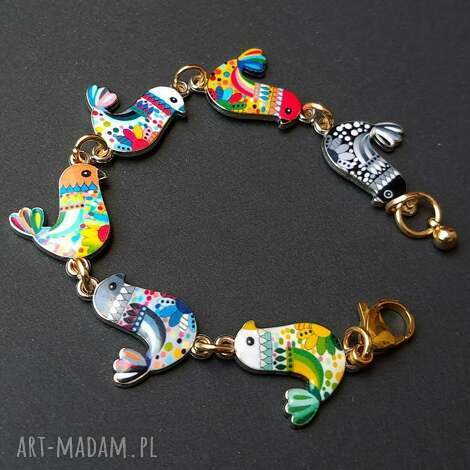 galeria limart urocza bransoletka boho z cudnymi kolorowymi emeliowanymi