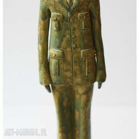 Leśnik / żołnierz - figurka ceramiczna ręcznie robiona