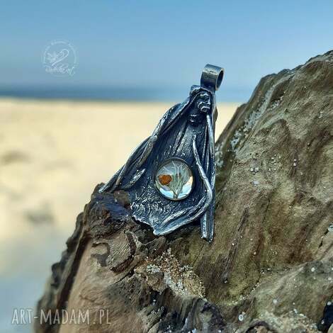 birdhouse vol ii, srebrny naszyjnik wisior leśny natura