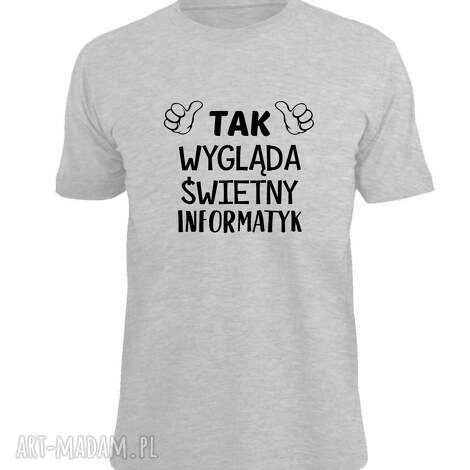 Koszulka z nadrukiem dla informatyka - prezent najlepszy dla programisty (komputer) S-XXXL