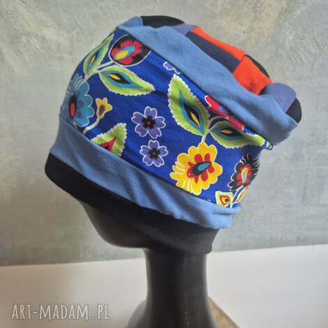 czapka codzienna krótka kolorowa na podszewce rozmiar uniwersalny boks a1