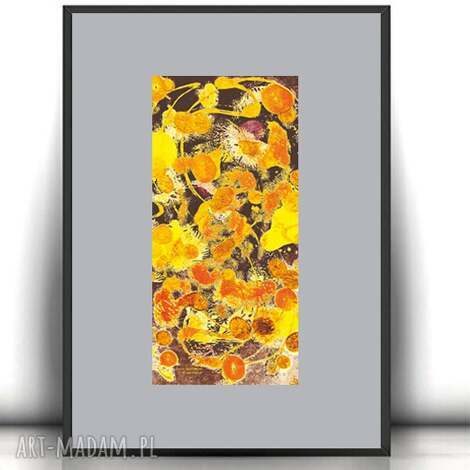 Mały plakat na ścianę A4 21x30 - nowoczesna abstrakcja boho (bez ramki)