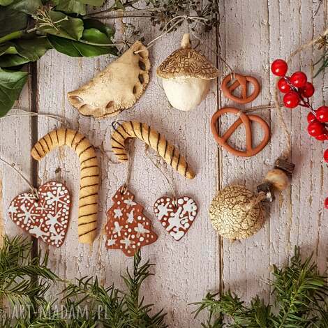 Jedyny BOHO BOX z ceramiki - naturalne ozdoby do choinki i na taras