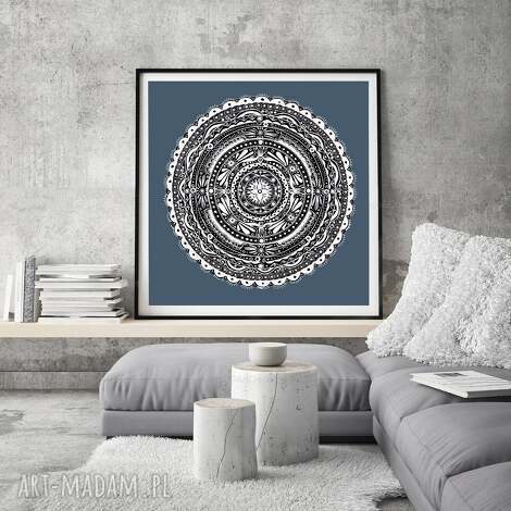Mandala 50x50 cm - autorska grafika na satynowanym papierze (art-Madam.pl)