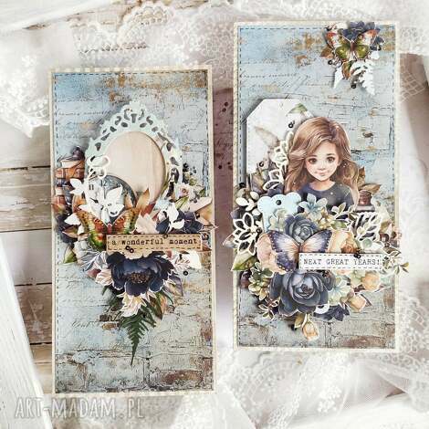 zestaw kartek, elegancka kartka, kartka handmade życzeniami