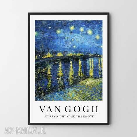 van gogh starry night over the rhone - plakat 50x70 cm