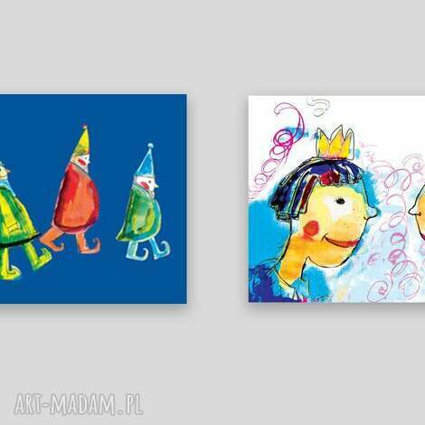 2 bajkowe plakaty do pokoju dziecka 21x30 cm - zestaw 2 szt. art-Madam.pl