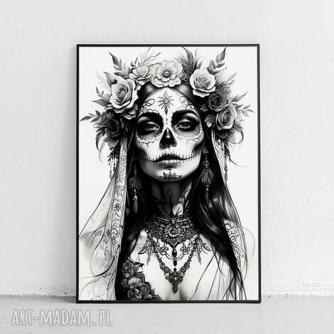 plakat zombie girl - format 40x50 cm