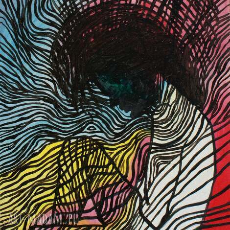Obraz do salonu „Wibracje” 24x30 cm - akryl na płycie, edycja limitowana