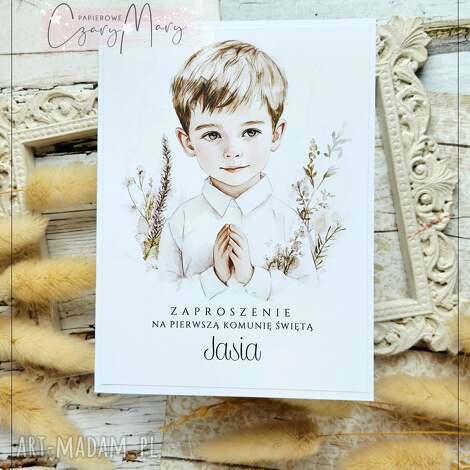 zaproszenie na komunię wzór 188