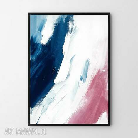 Plakat-obraz „Malarskie mazy” 50x70 cm B2 - Hogstudio (abstrakcja)